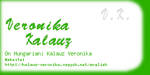 veronika kalauz business card